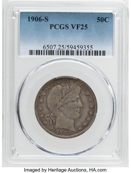 Barber Half Dollar 50c 1892-1915 [Type] F15 thumbnail 11