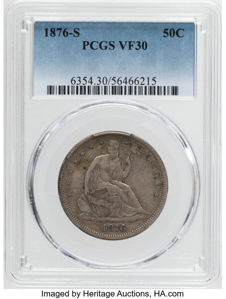1876-S 50c Micro S, WB-9 MS thumbnail 2