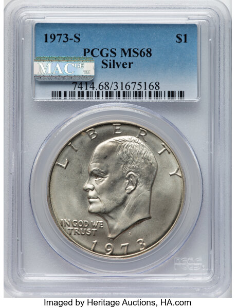 1973-S $1  Silver MS thumbnail 3