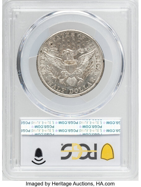 Barber Half Dollar 50c 1892-1915 [Type] MS60 thumbnail 4