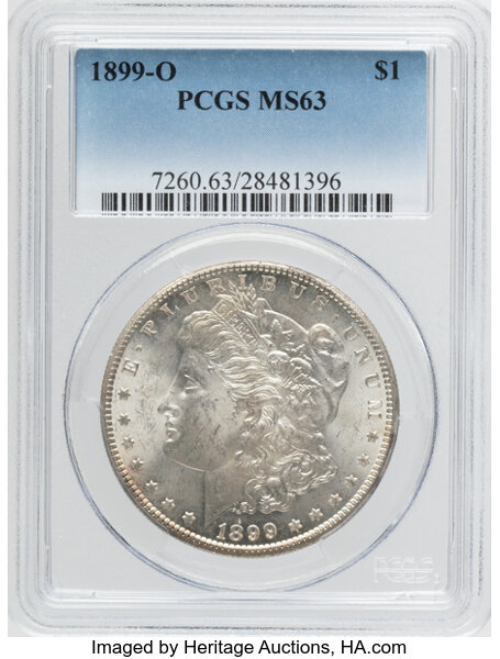 1899-O $1  Doubled 1, Die Breaks Reverse, VAM-11A MS thumbnail 13
