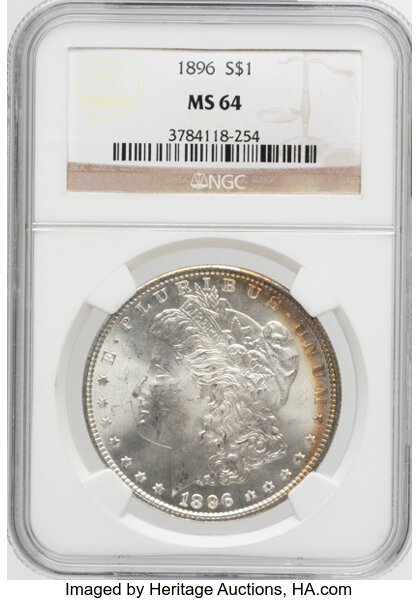 1896 $1  Doubled 18-6, VAM-5 MS thumbnail 8