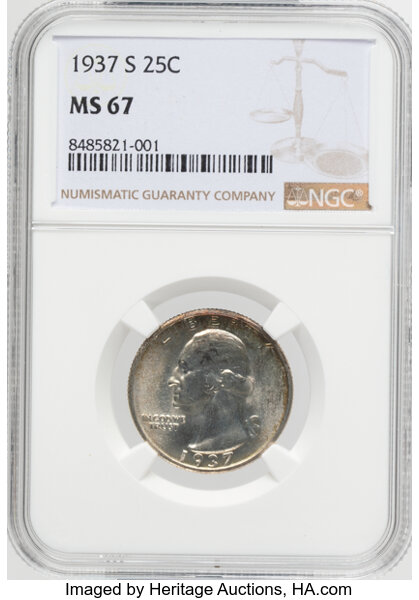 1937-S 25c MS thumbnail 4