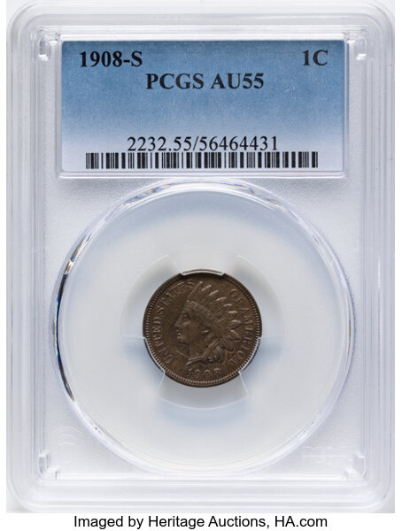 1908-S 1c MS BN thumbnail 5