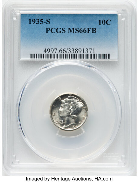 1935-S 10c MS FB MS66 FB thumbnail 2