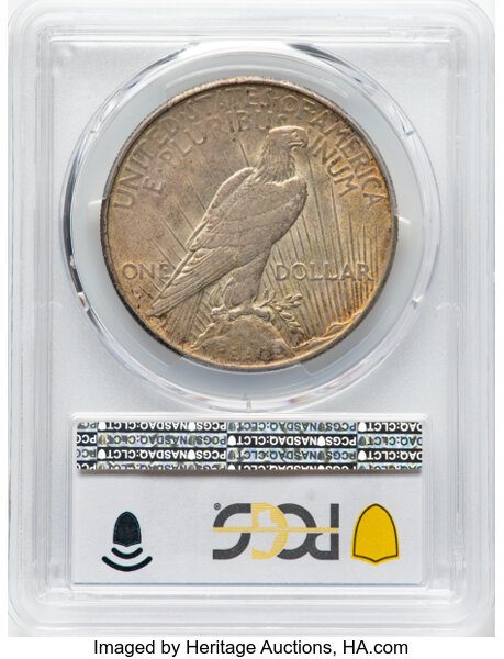 Peace Dollar $1  1921-1935 [Type] AU53 thumbnail 2