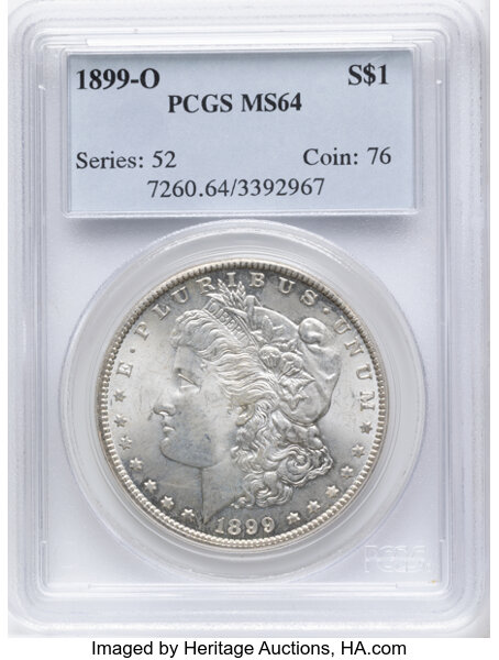 1899-O $1  Doubled 1, Die Breaks Reverse, VAM-11A MS thumbnail 11