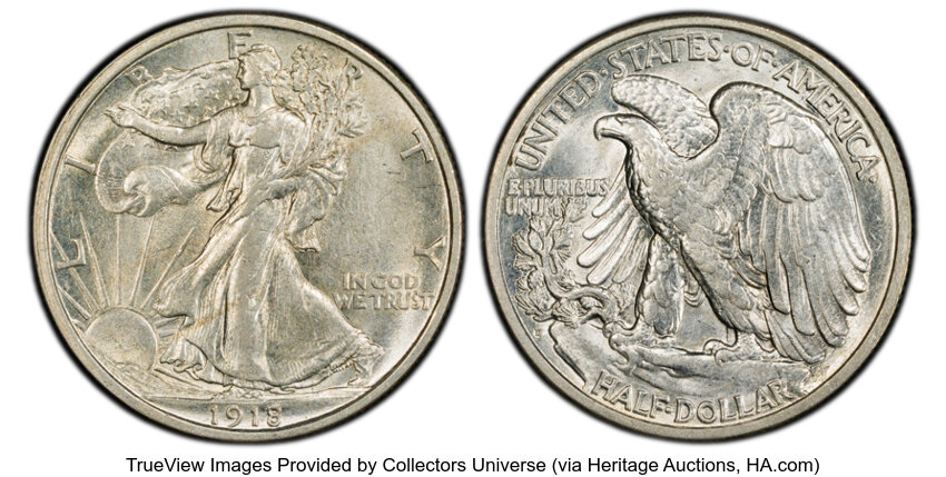 1918-D 50c MS thumbnail 8