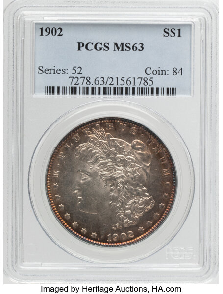 1902 $1  Doubled Reverse Denticles, Polishing Lines, VAM-19A MS thumbnail 2