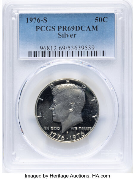 1976-S 50c Silver PR DCAM thumbnail 5