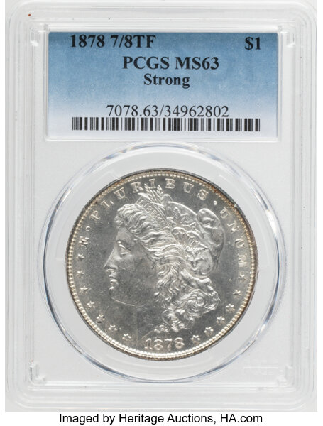 Image for 1878 7/8TF $1  Strong MS63