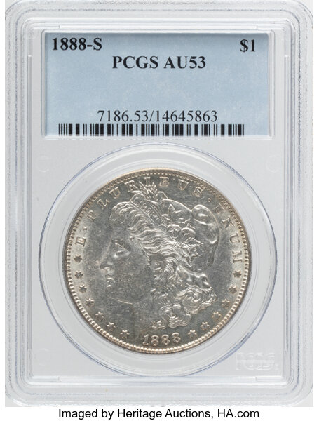 1888-S $1  Clashed Obverse Stars, VAM-3A2 MS thumbnail 6