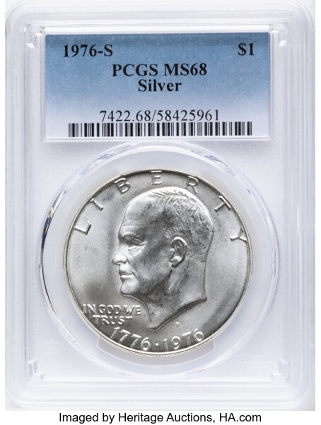 1976-S $1  Silver MS thumbnail 4