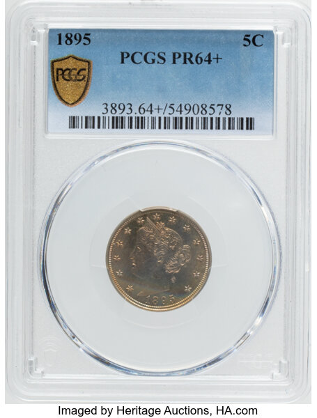 1895 5c AU58 thumbnail 24