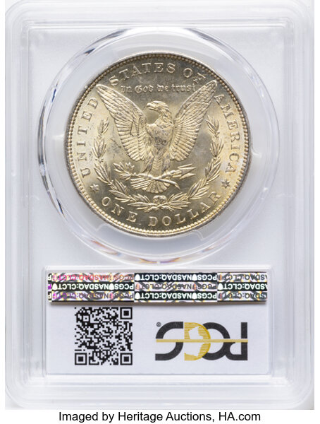 1885 $1 MS64 CAC thumbnail 4