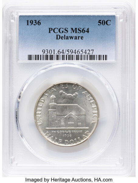 1936 50c Delaware MS thumbnail 14
