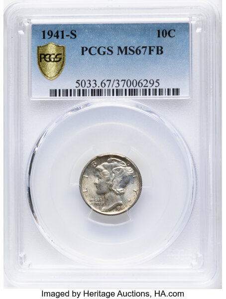 Mercury Dime Set 10c Short Set, 15 Coins MS FB thumbnail 20