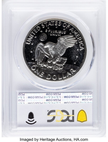 1971-S $1  Silver, Peg Leg, FS-401 PR CAM thumbnail 6