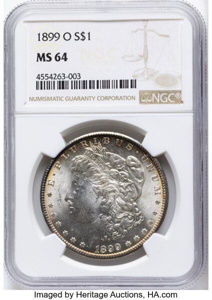 1899-O $1  Doubled 1, Die Breaks Reverse, VAM-11A MS thumbnail 9
