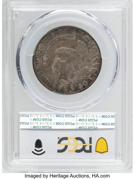 Capped Bust Half Dollar 50c Lettered Edge, 1807-1836 [Type] AG3 thumbnail 24