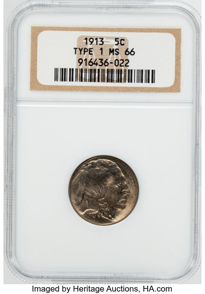 1913 5c Buffalo, Type 1 MS thumbnail 4
