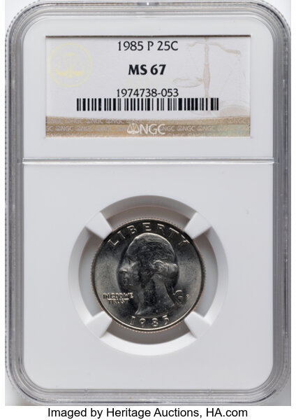 1985-P 25c MS thumbnail 2