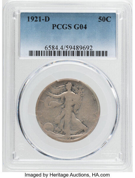 1921-D 50c MS thumbnail 3