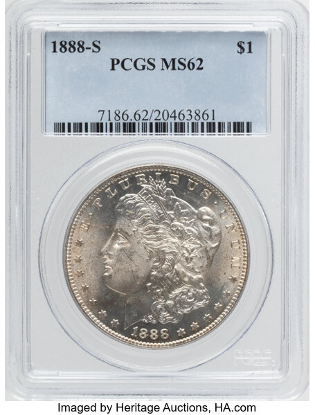 1888-S $1  Clashed Obverse Stars, VAM-3A2 MS thumbnail 5