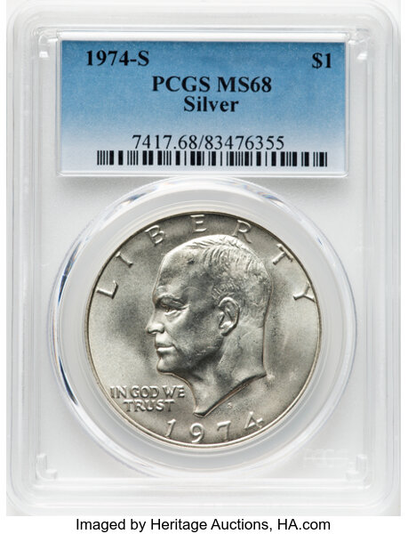 1974-S $1  Silver MS thumbnail 4