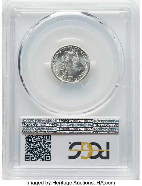 1943-S 10c MS67 thumbnail 2