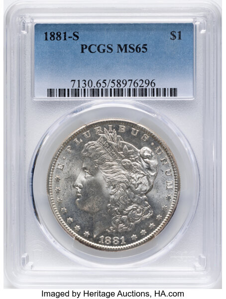 1881-S $1  Die Chip Wing, VAM-92A MS thumbnail 9