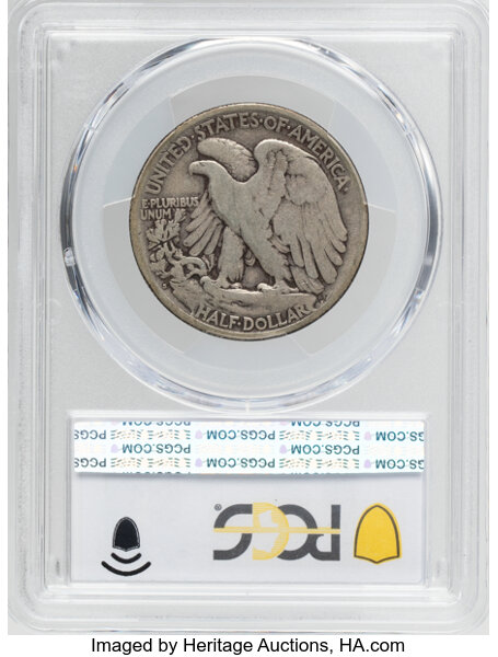 Walking Liberty Half Dollar 50c 1916-1947 [Type] AG2 thumbnail 14