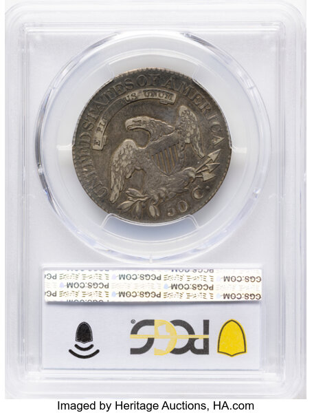Capped Bust Half Dollar 50c Lettered Edge, 1807-1836 [Type] AG3 thumbnail 20