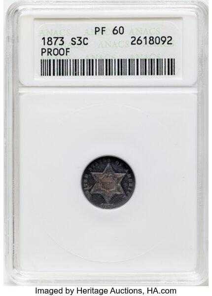 1873 3cS VF30 CAC thumbnail 3