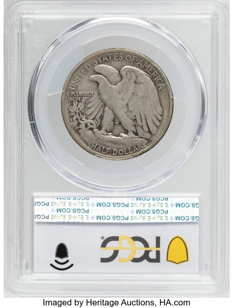 Walking Liberty Half Dollar 50c 1916-1947 [Type] AG2 thumbnail 16