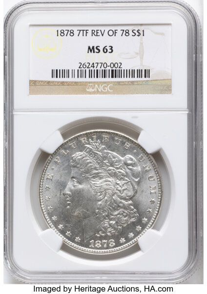 1878 7TF $1  Reverse of 1878 MS thumbnail 7