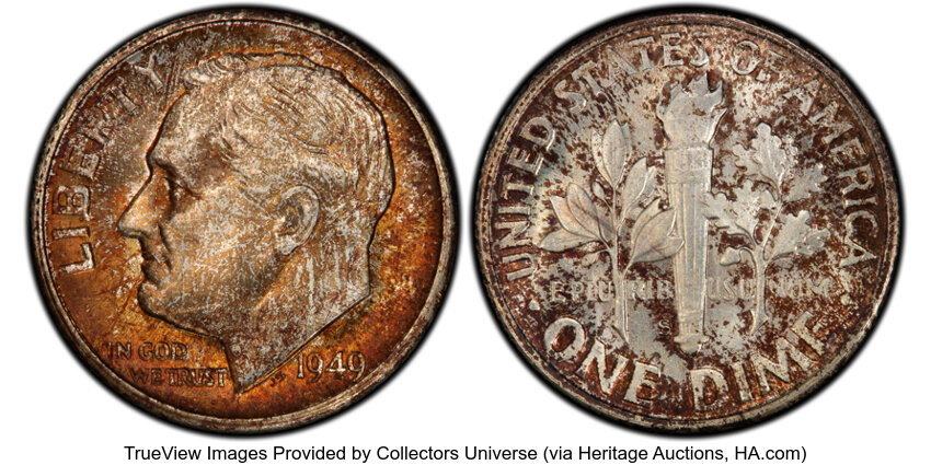 Image for Roosevelt Dime 10c Silver, 1946-1964 [Type] MS67