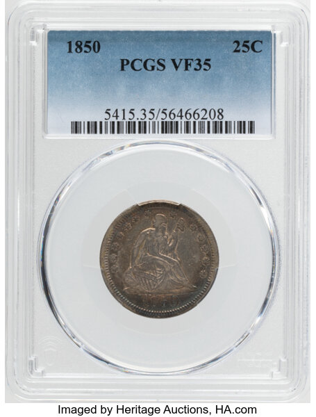 1850 25c MS thumbnail 3