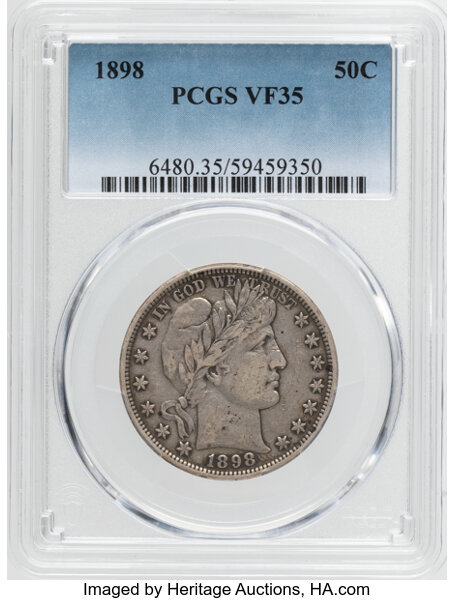 Barber Half Dollar 50c 1892-1915 [Type] F15 thumbnail 23
