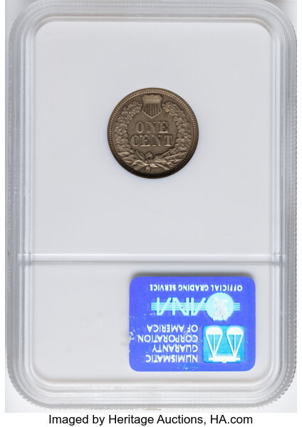 1863 1c MS62 thumbnail 2
