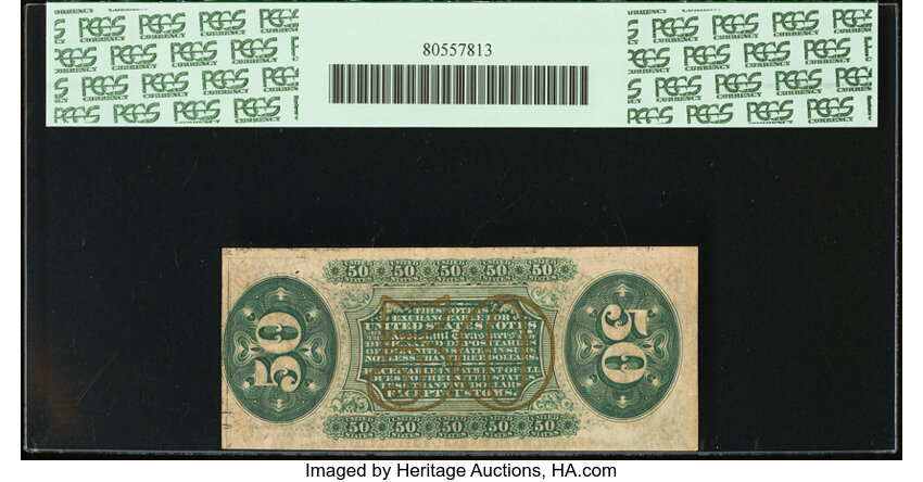  50c Head of General Spinner (Fr. 1334) thumbnail 7