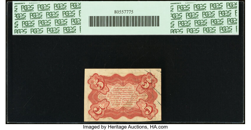  5c Head of Spencer Clark (Fr. 1237) thumbnail 8