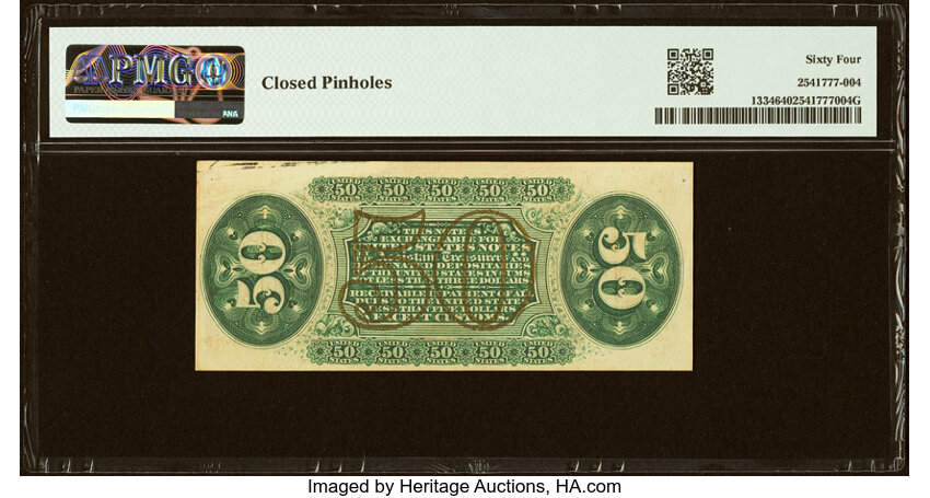  50c Head of General Spinner (Fr. 1334) thumbnail 8