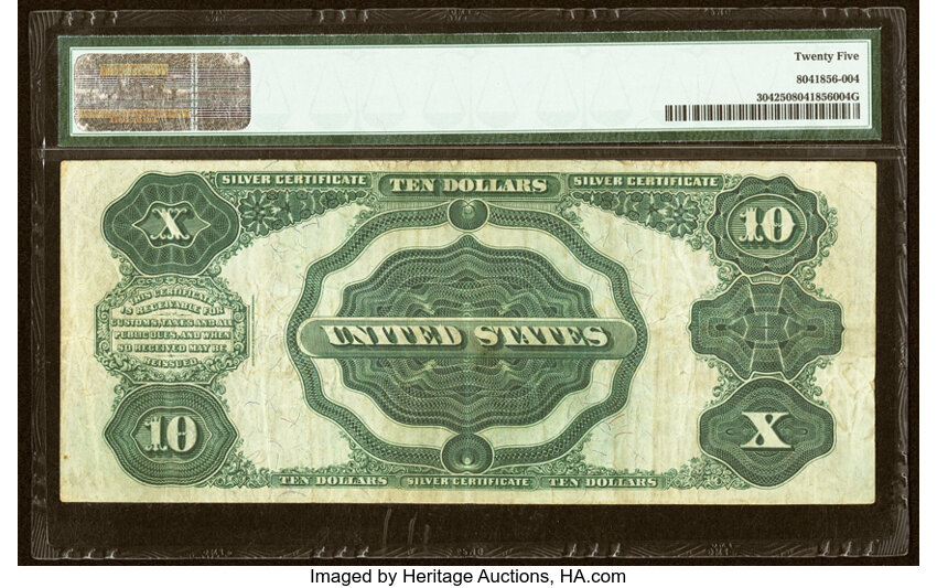 1908 $10  (Fr. 304) thumbnail 10