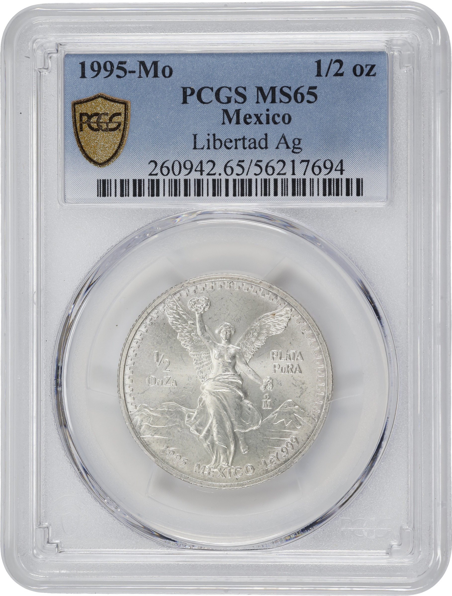 1995-Mo 1 Onza Libertad, Silver MS (KM-494.3) thumbnail 11
