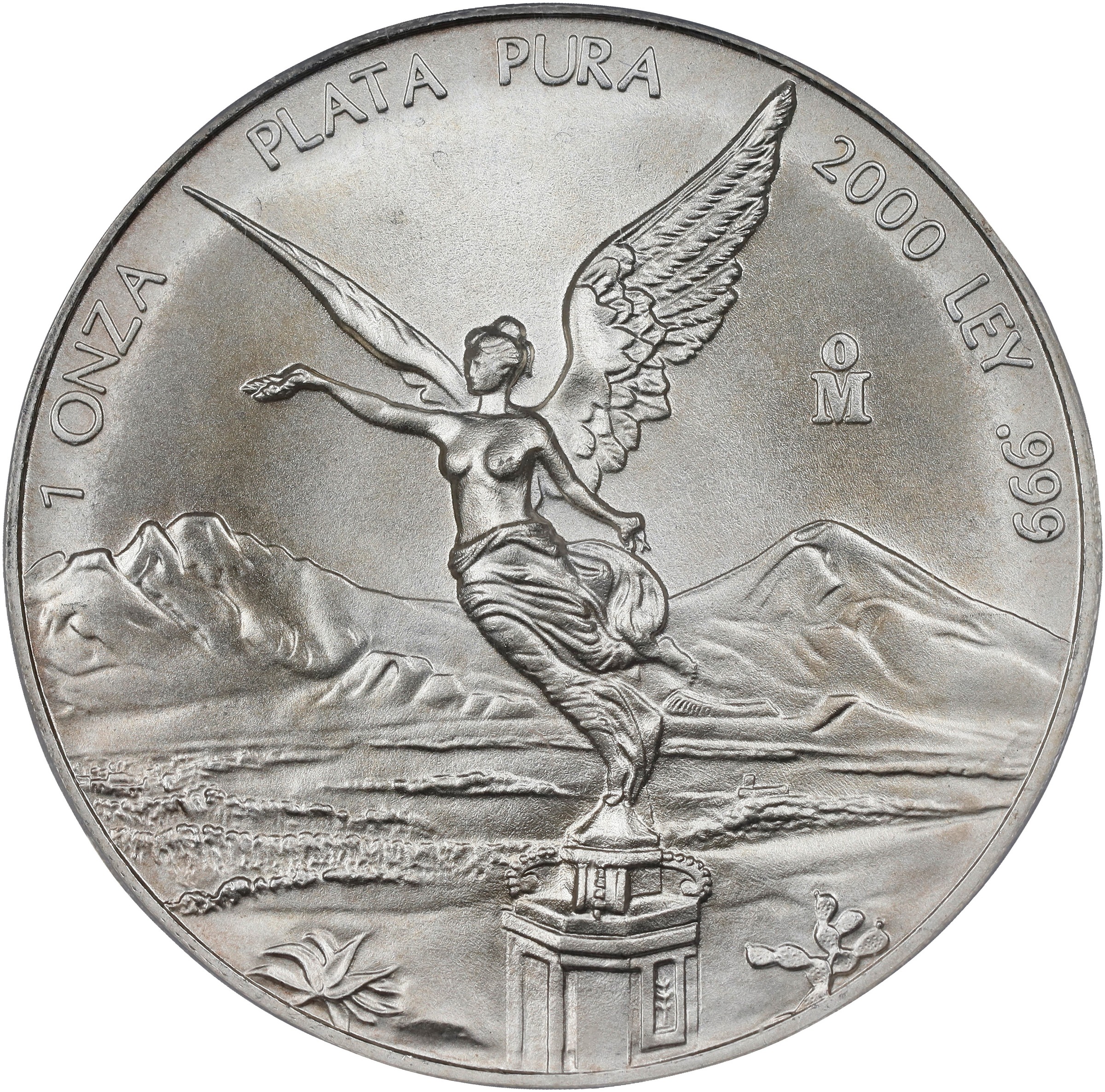 2000-Mo 1 Onza Libertad, Silver MS (KM-639) thumbnail 2