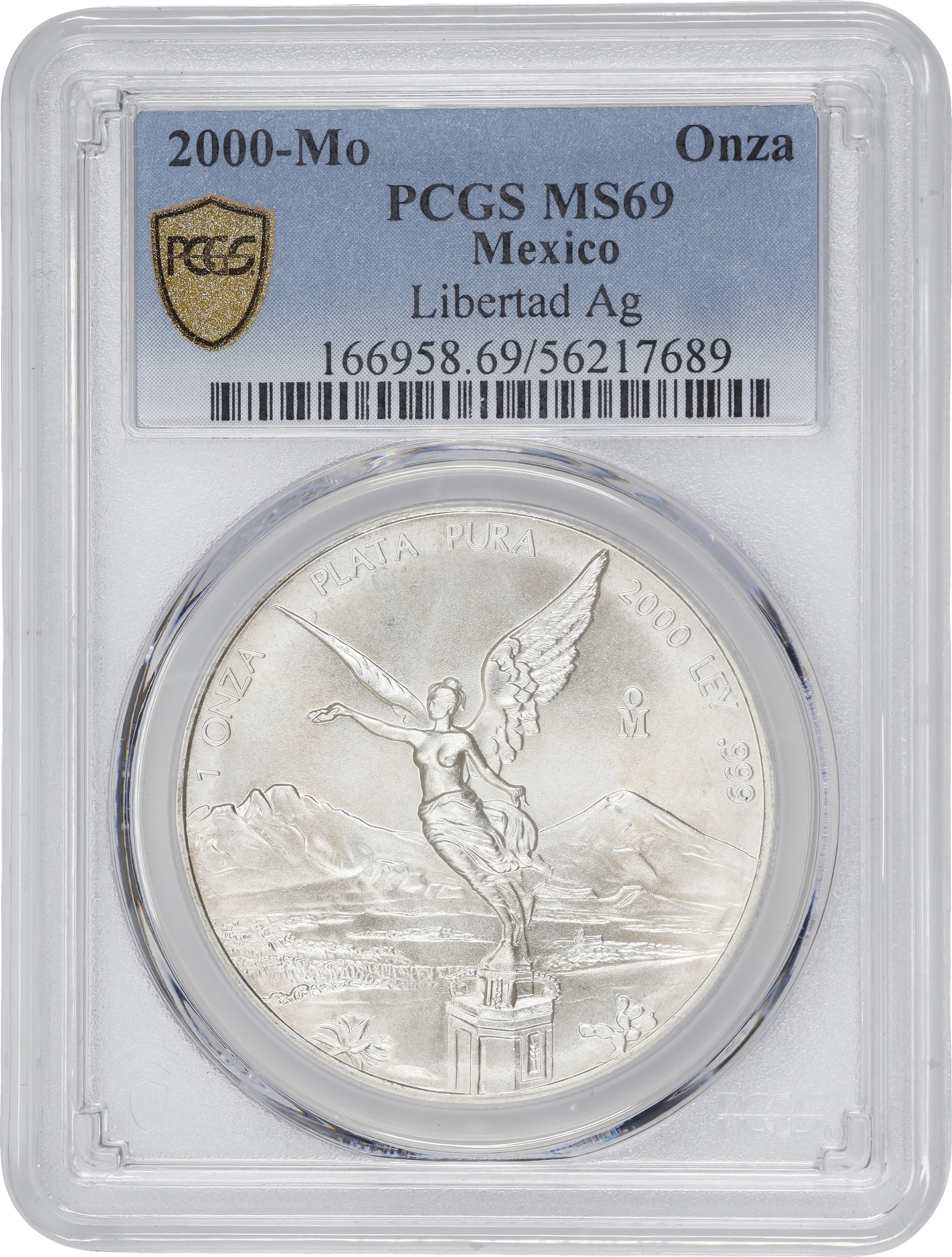 2000-Mo 1 Onza Libertad, Silver MS (KM-639) thumbnail 11