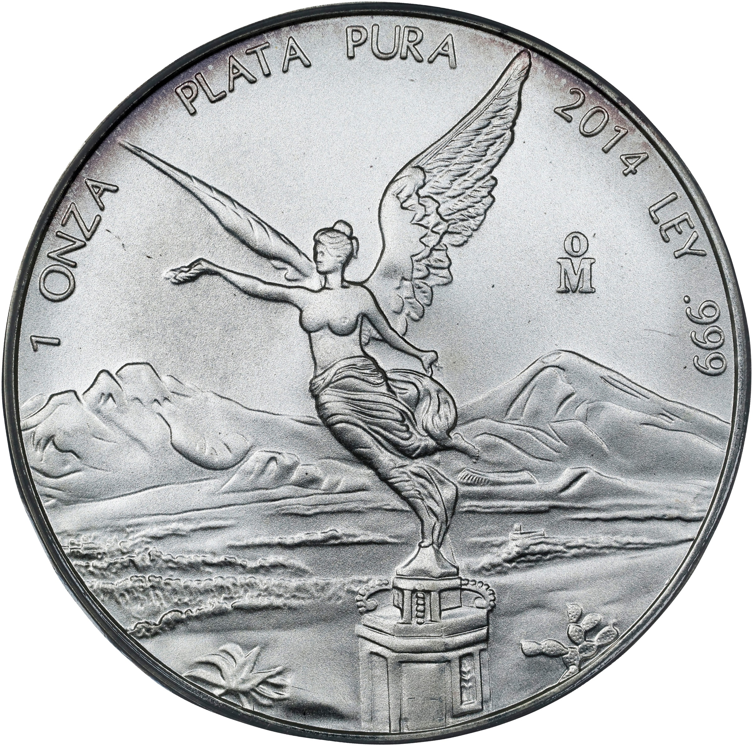 2014-Mo 1 Onza Libertad, Silver MS (KM-639) thumbnail 3