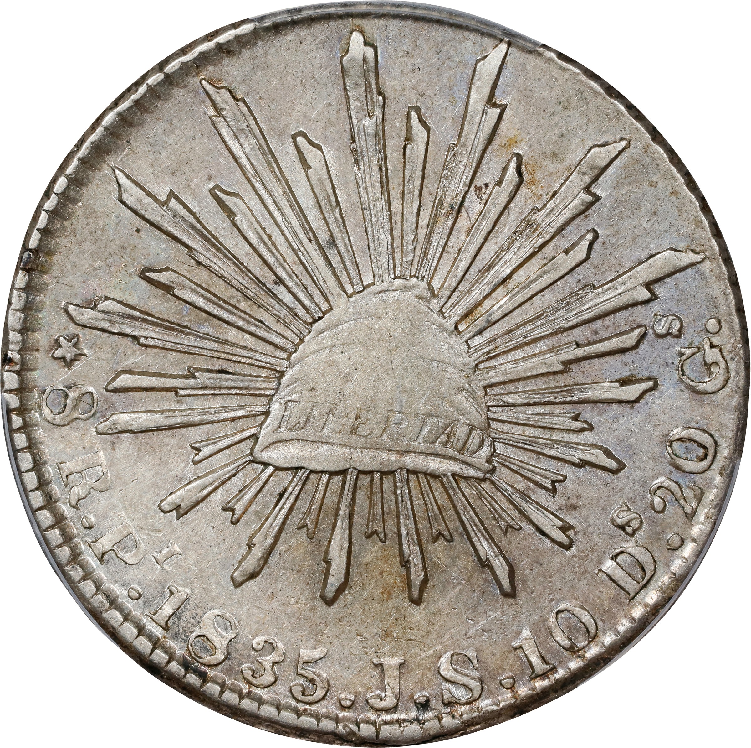 1835-Pi JS 8R Denomination 8R MS