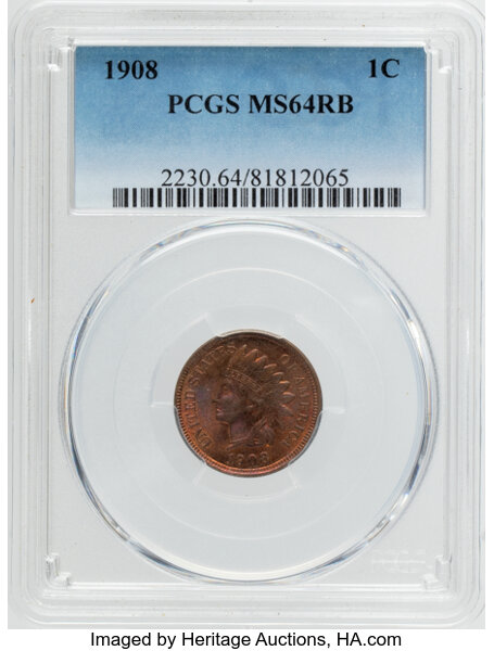 1908 1c MS RB thumbnail 3